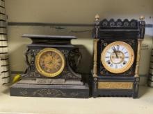 465 (2) Ansonia Clocks in Iron Cases