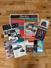 619 Lot of Vintage Snowmobile Literature/Advertisements