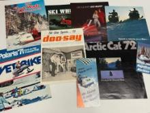 623 Lot of Vintage Snowmobile Literature/Advertisements