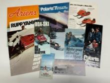 628 Lot of Vintage Snowmobile Literature/Advertisements