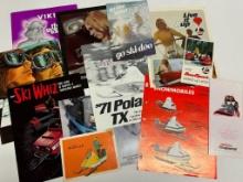 630 Lot of Vintage Snowmobile Literature/Advertisements