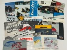 631 Lot of Vintage Snowmobile Literature/Advertisements