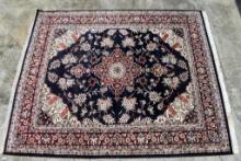 Indo-Persian Sarouk Hand-Knotted Wool 8' 1” x 10' Rug