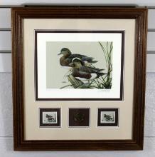 191-92 SC Waterfowl Assoc. Stamp Life Member Ed. Print “Cooper River Wigeons” by Art LaMay (#205)