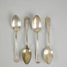 Four Alvin Co. Sterling Silver Serving Spoons