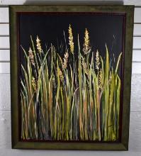 Hyer (XX-XXI) Grass, Oil on Canvas, Signed Lower Right