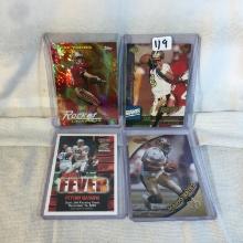 Lot of 4 Pcs Collector Modern NFL Football Sport Trading Assorted Cards and Players -See Pictures