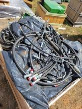 CRATE OF HYDRAULIC HOSES VARIOUS SIZES