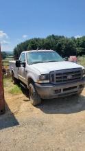 2004 FORD F-350 SUPER DUTY TRUCK, 5.4 AUTOMATIC 4X4, W/UTILITY BED, VIN:1FD