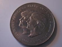 1981 British Royal Wedding Commemorative Crown  big and heavy coin