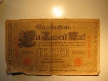Foreign Currency: 1910 Germany 1,000  Mark