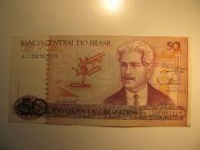 Foreign Currency: Brazil 50 Cruzeiros (Crisp)
