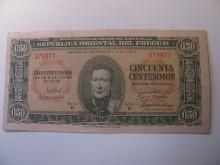 Foreign Currency: 1939 Uruguay  50 Centesimos (UNC)