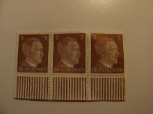 3 Nazi Occupied Unused  Stamp(s)