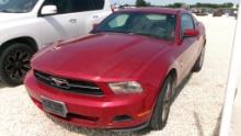 2010 FORD MUSTANG COUPE VEHICLE, 160672 MILES,  2 DOOR, GAS, A/T, A/C, STAR