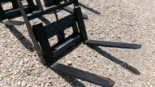 2024 WOLVERINE MINI SKID STEER ATTACHMENT,  NEW/UNUSED, PALLET FORKS, AS IS
