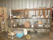 LOT WITH METAL SHELVES AND CONTENTS,