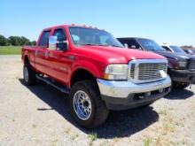 2004 FORD 250 TRUCK,  DIESEL, AUTO, CREWCAB, 4X4, PS, AC, *CONDTION UNKNOWN