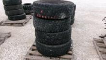 LOT OF TIRES,  (4) 295/70R 18 W/NO WHEELS, AS IS WHERE IS