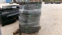 TIRES,  (4), 365/80R20,MILITARY, W/ WEIGHT INSERTS, AS IS WHERE IS