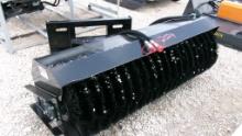 2024 WOLVERINE SKID STEER ATTACHMENT,  NEW, 86" HYD 2-WAY BROOM/SWEEPER, AS