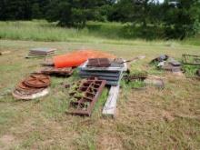 LOT OF MANHOLE COVERS, STEEL GRATES & COVERS,