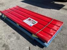 ( 1 ) STACK OF UNUSED POLYCARBONATE ROOF PANELS, APPROX 35in X 8FT , APPROX 30 PANELS IN STACK