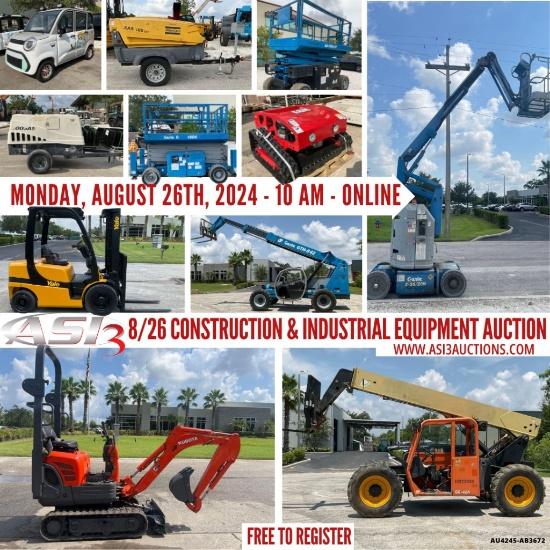 8/26 FL CONSTRUCTION & INDUSTRIAL EQUIPMENT