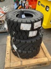 (4) UNUSED PNEUMATIC FORKLIFT TIRES MODEL 7-00-12