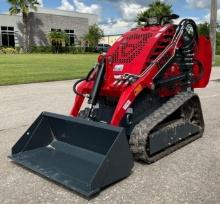 UNUSED 2024 EGN STAND ON SKID STEER LOADER MODEL EG360, GAS POWERED,...ELECTRIC START, RUBBER TRA...