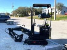 UNUSED 2023 AGROTK MINI CRAWLER EXCAVATOR MODEL QS12R, GAS POWERED, RUBBER TRACKS, BUCKET WITH TE...