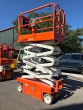 2016 SNORKEL SCISSOR LIFT MODEL S3219E ANSI , ELECTRIC, APPROX MAX PLATFORM HEIGHT 19FT