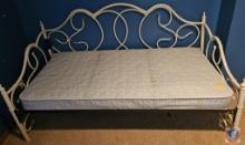 Twin size day bed with mattress and frame