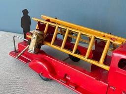 Vintage Metal Toy Fire Engine