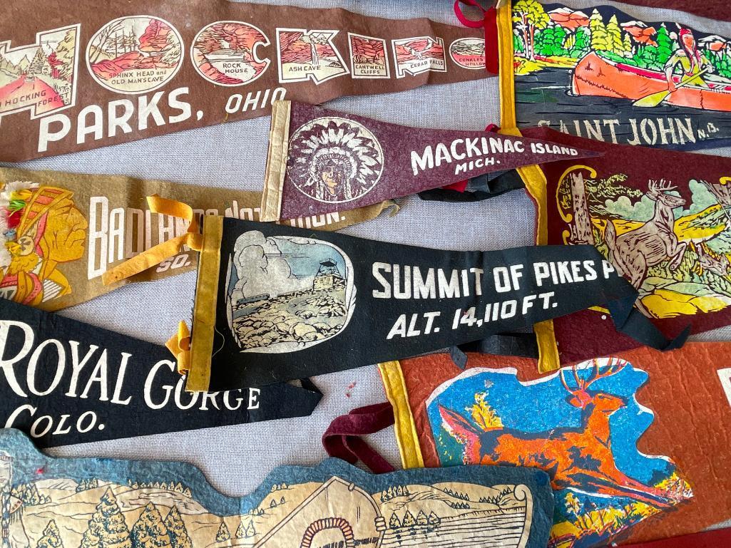 Group of Vintage Cloth Pendants