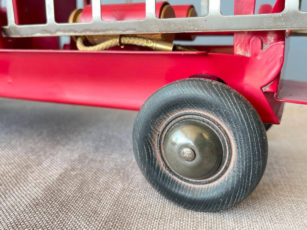 Vintage Turner Metal Toy Fire Truck