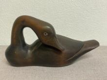 Wooden Carved Duck Figure