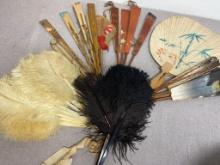 Group of Vintage Hand Fans