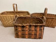 Group of 3 Vintage Baskets