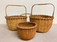 Group of 3 Vintage Baskets