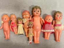 Group of Vintage Celluloid Dolls