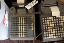PAIR OF VERY EARLY MANUAL ADDING MACHINES