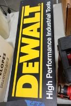 DEWALT SIGN PLASTIC APPROX 40 X 12 INCH