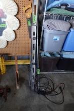 LOT INCLUDING POWER WASH WAND 6 AND 4 FOOT LEVELS AND SAW