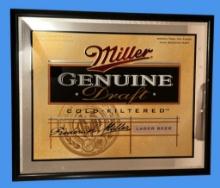 Miller Genuine Draft Advertising Mirror—32"� x 26"