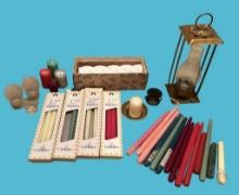 Assorted Candles and Candle Accessories