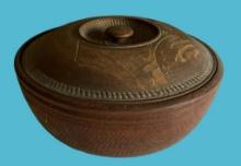 Vintage Treen Ware Carved Japanese Bowl