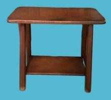 Wooden Side Table—23” x 12”, 22.5” High