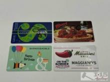(4) Gift Cards