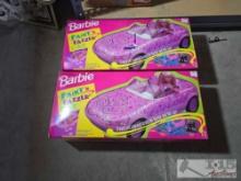 (2) Vintage Barbie Paint 'N Dazzle Cars